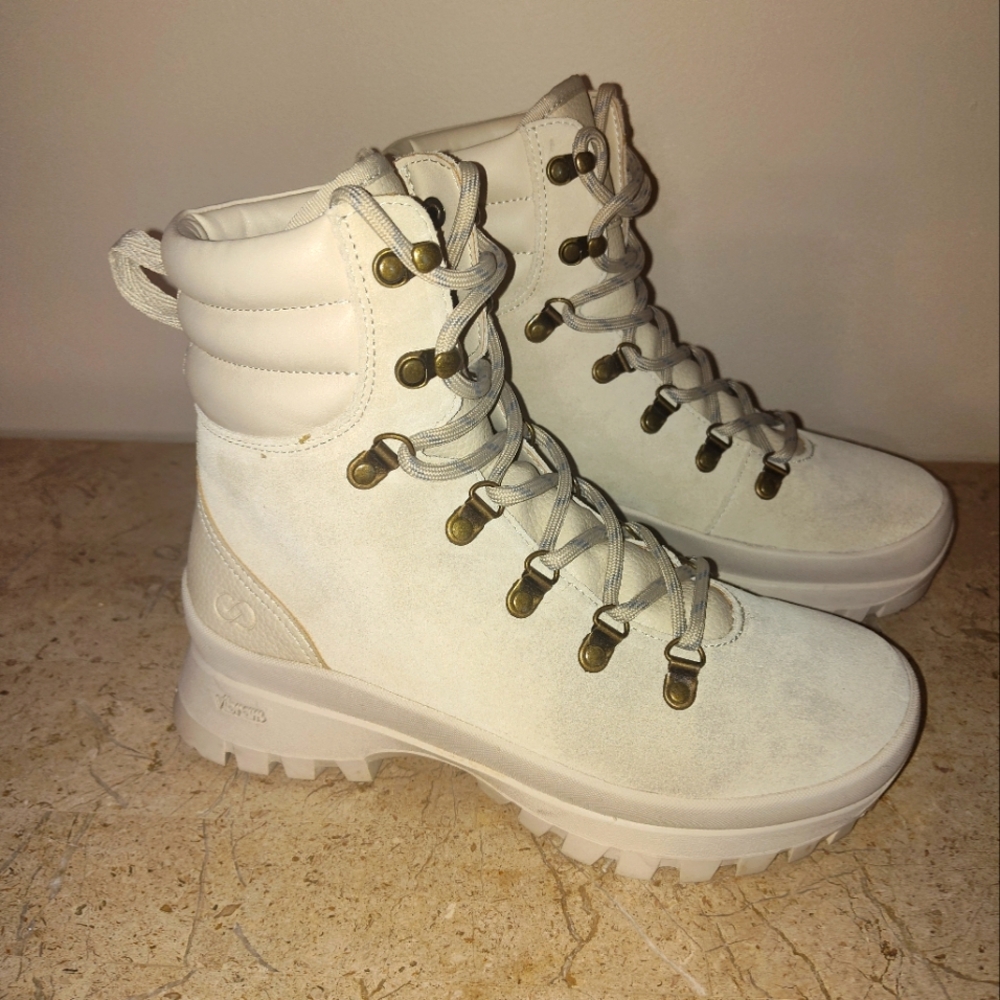 Women's Calia Tan Lace-Up Boots
